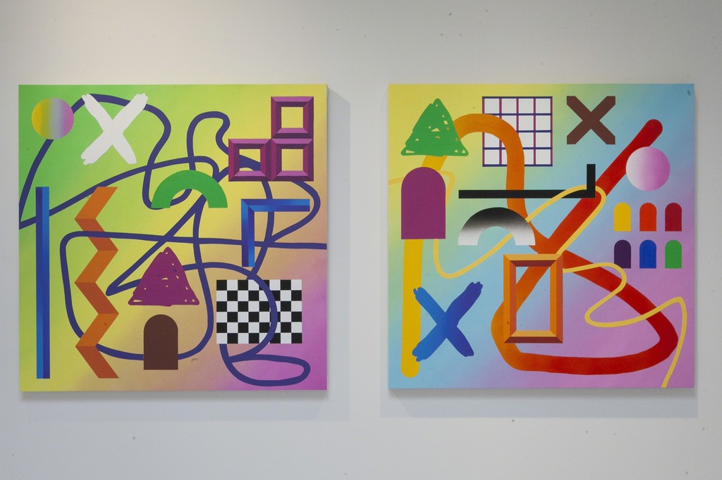 Installation view of "Simpler Times" by Clark Goolsby Installation view of "Simpler Times" by Clark Goolsby