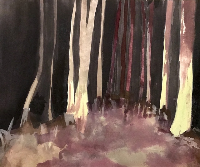 Cathy Ellis, ‘Forest Study’, 2019, Painting, Watercolor and gouache on paper, Open Mind Art Space