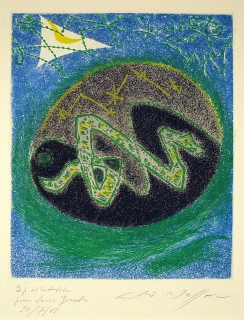 André Masson, ‘Blue Serpent’, 1957, Harris Schrank Fine Prints