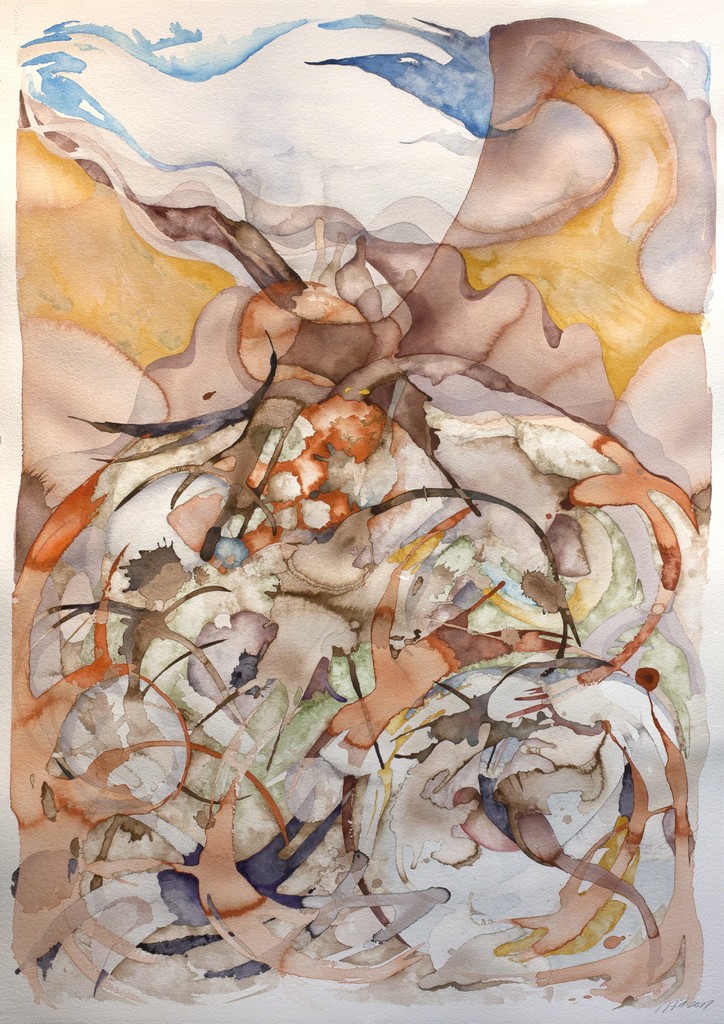 All The Rage, 2017, watercolor on Arches watercolor paper, 41 x 29.5 in. All The Rage, 2017, watercolor on Arches watercolor paper, 41 x 29.5 in.