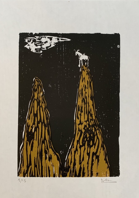 Declan Jenkins, ‘The Goat’, 2019, Print, Woodcut, Sims Reed Gallery