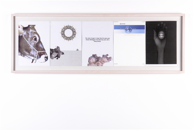 Tue Greenfort, ‘One World One Profit’, 2004, Print, Series of 5 collages, KÖNIG GALERIE