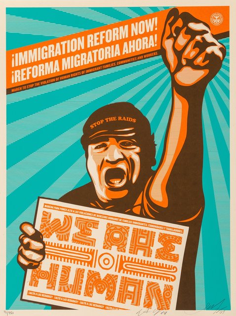 Shepard Fairey, ‘Immigration Refrom Now!’, 2009, Heritage Auctions