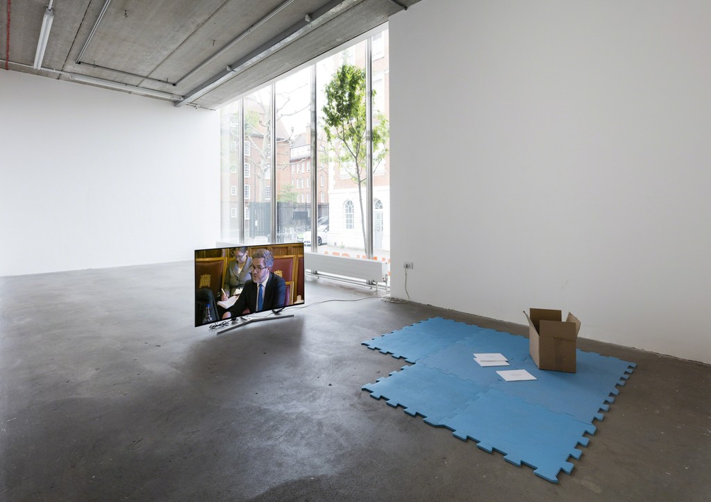 Main Space with Viola Yeşiltaç, ‘Wild Cherry’ 2017 and Tyler Coburn, ‘Catalogue raisonné’ 2017 (Essay). Courtesy of the artist Main Space with Viola Yeşiltaç, ‘Wild Cherry’ 2017 and Tyler Coburn, ‘Catalogue raisonné’ 2017 (Essay). Courtesy of the artist