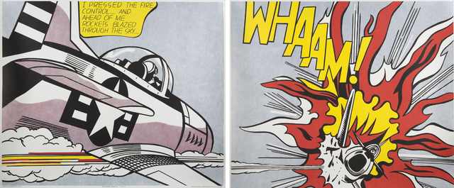 Roy Lichtenstein, ‘Whaam! (diptych)’, 1967, Print, Offset lithograph on paper, Julien's Auctions