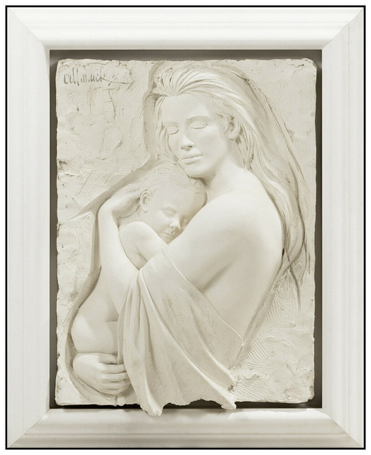 Bill Mack, ‘Bill Mack Tendernesss Bonded Sand Large Figurative Relief Sculpture Mother Child’, 1995, Sculpture, Bonded Sand Wall Relief Sculpture, Original Art Broker