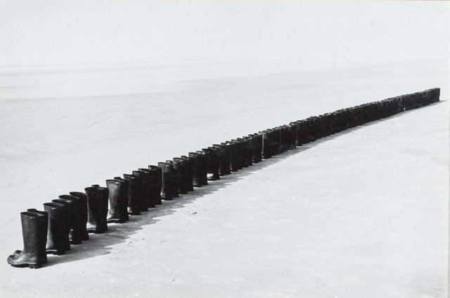 Eleanor Antin, ‘100 Boots at the Beach, Solana Beach, California’, 1972, Richard Saltoun