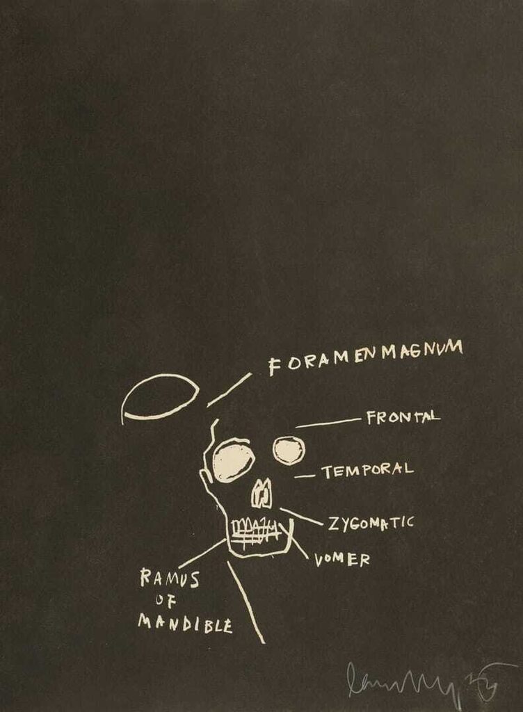 Jean-Michel Basquiat - Untitled (Ramus of Mandible) from Anatomy