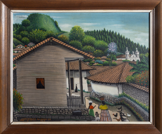 José Antonio Velasquez, ‘View from the House, San Antonio de Oriente’, 1962, Painting, Oil on canvas, RoGallery