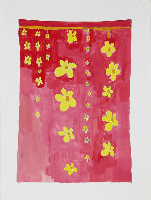 Joan Bankemper, ‘Untitled #34 drawing from A Gardener's Diary’, 2018, Drawing, Collage or other Work on Paper, Gouache on paper, Nancy Hoffman Gallery