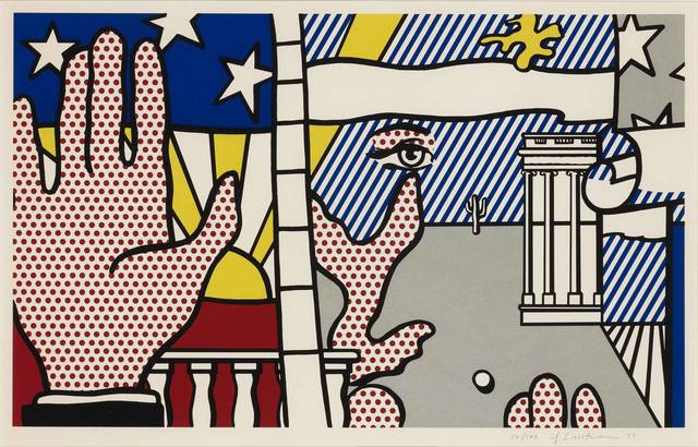 Roy Lichtenstein, ‘INAUGURAL PRINT (CORLETT 151)’, 1977, Print, Color screenprint on Arches 88 paper, Doyle