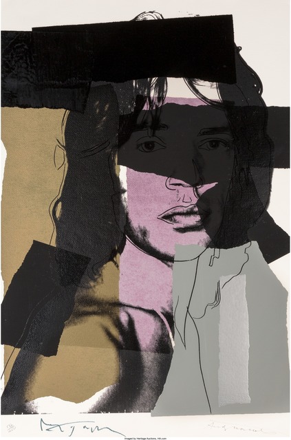 Andy Warhol, ‘Mick Jagger, from the Mick Jagger portfolio’, 1975, Print, Screenprint in colors on Arches Aquarelle (Rough) paper, Heritage Auctions