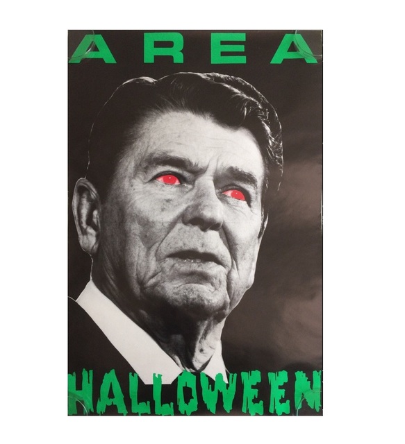 Jean-Michel Basquiat, ‘"AREA-Halloween", Party Poster, ca.1980's, AREA Nightclub NYC.’, ca.1980's, VINCE fine arts/ephemera