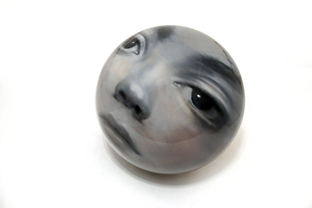 Martin C. Herbst, ‘Parmigiano Sphere XXIX’, 2013, Painting, Oil on mirror polished stainless steel sphere, Galerie LeRoyer