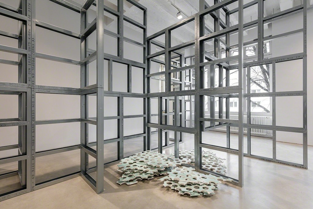 Installation view, Imaginary State, 2016, Metal stud framing, sheetrock Installation view, Imaginary State, 2016, Metal stud framing, sheetrock