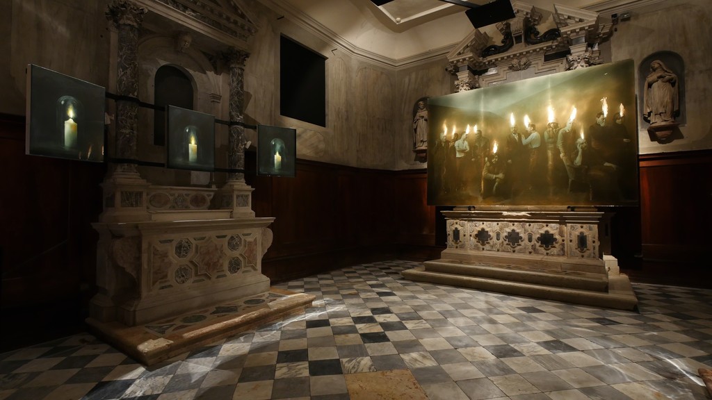 'Speaking in Tongues' installation view, Chiesa di San Gallo, 30124 Venezia, Italy. Image courtesy Paul Benney studios and Anima Mundi 'Speaking in Tongues' installation view, Chiesa di San Gallo, 30124 Venezia, Italy. Image courtesy Paul Benney studios and Anima Mundi
