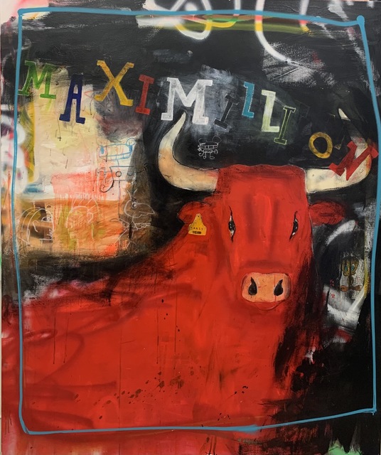 Michael Gorman, ‘MaxiMILLION’, 2021, Painting, Mixed media on canvas, Axiom Contemporary
