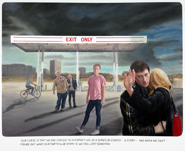 Muntean & Rosenblum, ‘Untitled ( Our curse is ...) ’, 2015, Painting, Oil on canvas, Galeria Horrach Moya