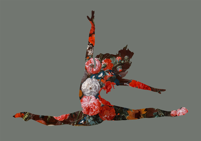 Agent X, ‘Grand Jetes avec des fleurs (Silver)’, 2018, Gitana Rosa Gallery