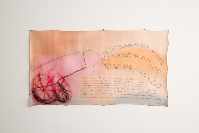 Jimmie Durham, ‘The Testament According to John’, 1989, Painting, Acrylic paint, graphite on canvas, Serpentine Galleries