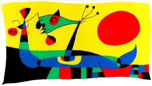 Joan Miró, ‘Untitled (Peacock Feathers) Composition 2’, 1956, Print, Lithograph in colours, artrepublic
