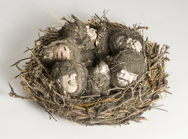 Elizabeth Jordan, ‘Basket of heads sculpture: 'Men, Women and Children'’, 2015, Ivy Brown Gallery