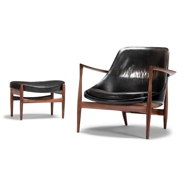 Ib Kofoed Larsen, ‘The Elizabeth chair’, 1956, Design/Decorative Art, Brazilian rosewood, leather, Dansk Møbelkunst Gallery