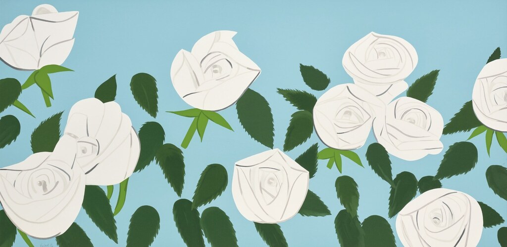 Alex Katz - White Roses