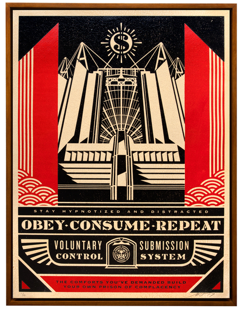 Shepard Fairey (OBEY), ‘Church of Consumption’, 2017, Galerie Ernst Hilger
