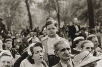 Boy above a Crowd, N.Y.C.