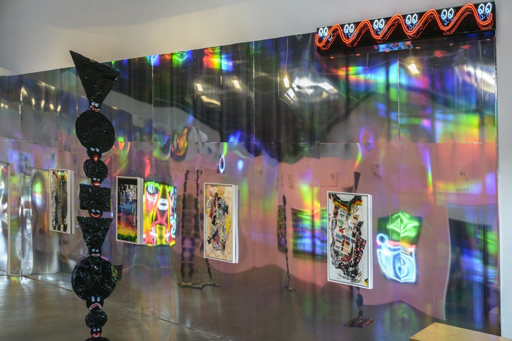 Installation View of Devin Troy Strother's "They Should've Never Given You Niggas Money," Richard Heller Gallery. Installation View of Devin Troy Strother's "They Should've Never Given You Niggas Money," Richard Heller Gallery.
