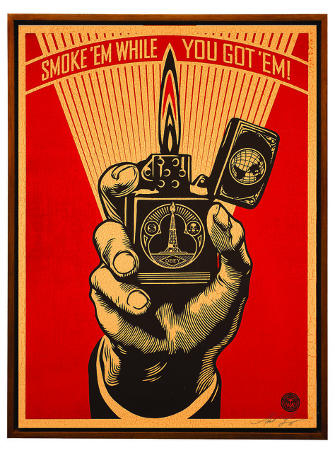 Shepard Fairey (OBEY), ‘Smoke 'em While You Got 'em’, 2015, Underdogs Gallery
