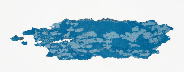 Suzann Victor, ‘Pondification II’, 2014, Drawing, Collage or other Work on Paper, Decollage, performance on layered coloured paper pulp, STPI