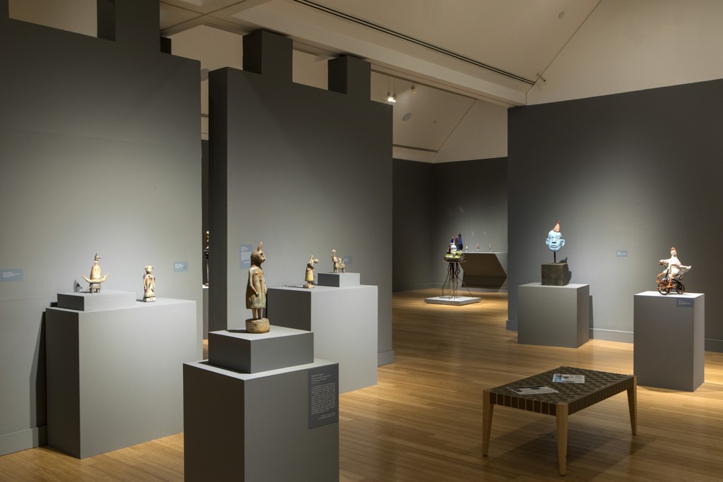 Small Works, Tall Tales. Installation view at the Virginia Museum of Contemporary Art. Photograph by Glen McClure Small Works, Tall Tales. Installation view at the Virginia Museum of Contemporary Art. Photograph by Glen McClure