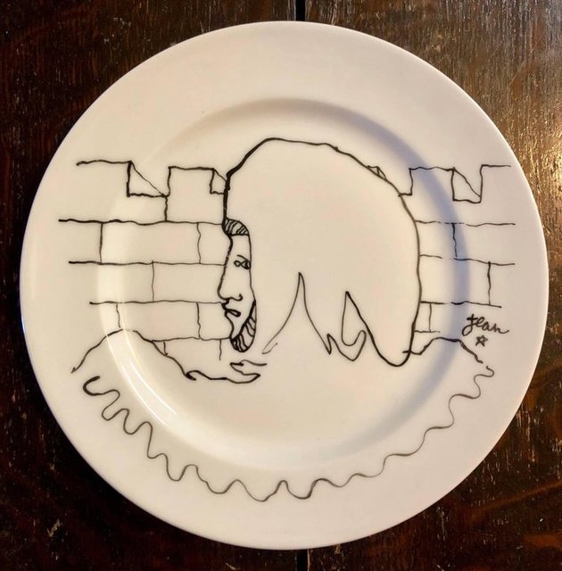 porcelain plate art