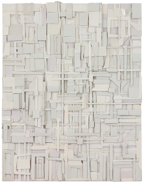 Matt Gonzalez, ‘Amen-stairs, plundered bare’, 2015, Drawing, Collage or other Work on Paper, Found paper collage, Dolby Chadwick Gallery