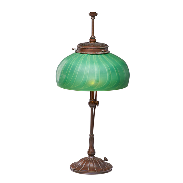 Tiffany Studios, ‘Tall Adjustable Table Lamp With Associated Shade, New York’, Early 20th C., Rago/Wright