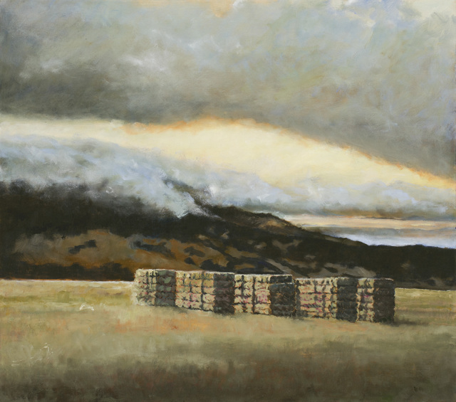 Kristen Garneau, ‘Haybales’, 2017, Painting, Oil on linen, Seager Gray Gallery
