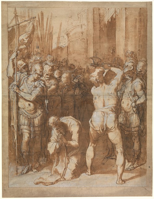 Taddeo Zuccaro, ‘The Martyrdom of Saint Paul’, ca. 1557–1558, The Metropolitan Museum of Art