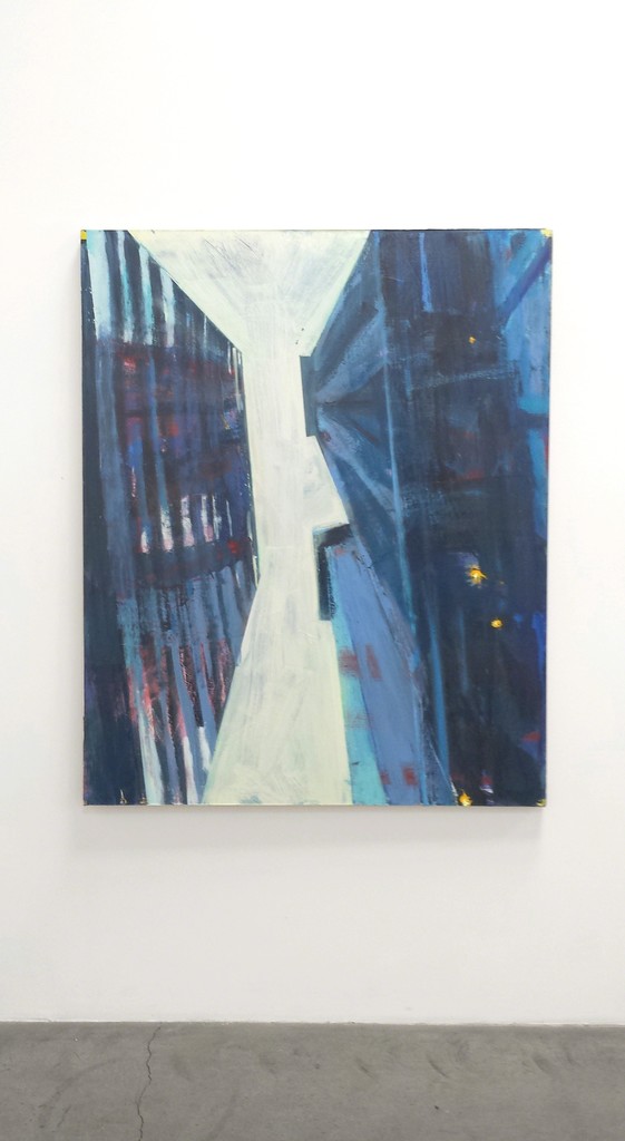 David Kapp, "New Work" installation
"Wall Street III, Looking Up," 2014, Oil on linen, 60" x 48" David Kapp, "New Work" installation
"Wall Street III, Looking Up," 2014, Oil on linen, 60" x 48"