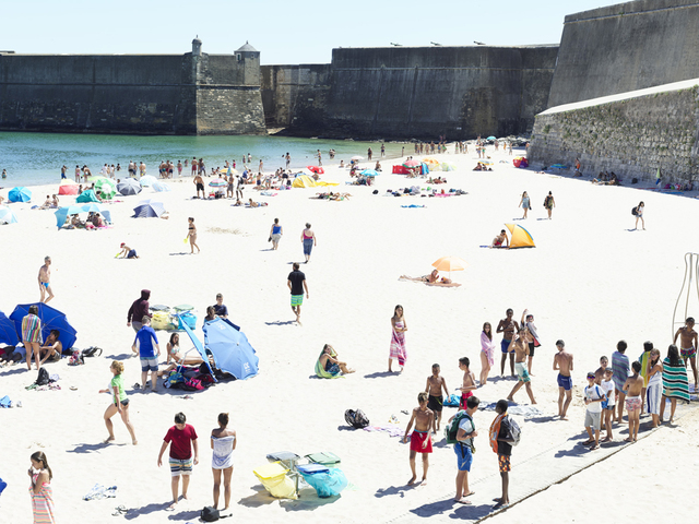 Massimo Vitali, ‘Praia da Torre Fortress Europe, Portugal ’, 2016, Benrubi Gallery
