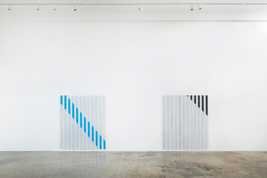 Photo-souvenir: Daniel Buren/Miami, Phase 1, 2015 Bortolami, Miami, Installation view Photo-souvenir: Daniel Buren/Miami, Phase 1, 2015 Bortolami, Miami, Installation view