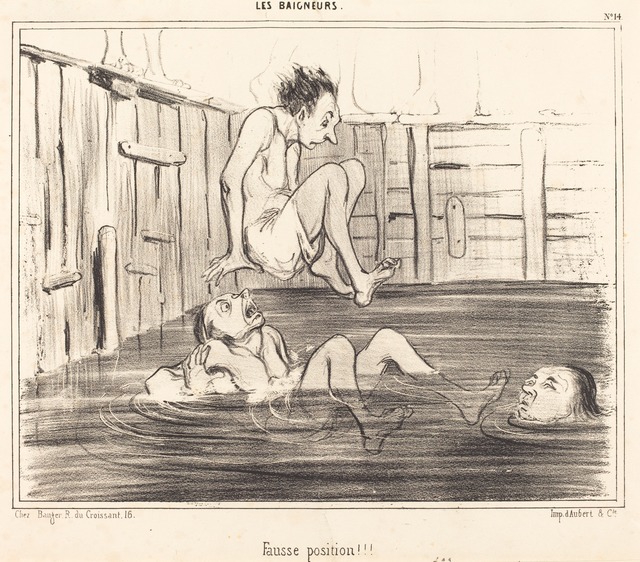 Honoré Daumier, ‘Fausse position!!!’, 1840, National Gallery of Art, Washington, D.C.