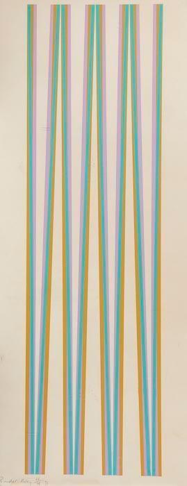 Bridget Riley - Elongated triangles 4