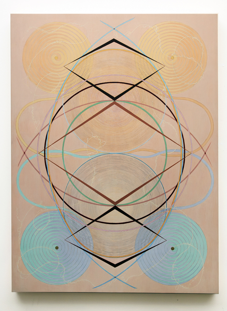 Tayo Heuser, ‘Gemels’, 2019, Painting, Ink and acrylic on wood panel, Jason Jacques Gallery