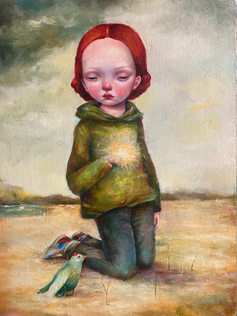 Dilka Bear, ‘Untitled III’, 2020, Painting, Oil on wood, Fousion Gallery