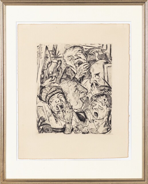 Die Gähnenden (Gesichter, Blatt 7)