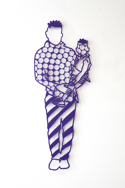 Boris Nzebo, ‘Survivors (self portrait) 3’, 2018, Sculpture, Powder-coated Aluminum, Jack Bell Gallery