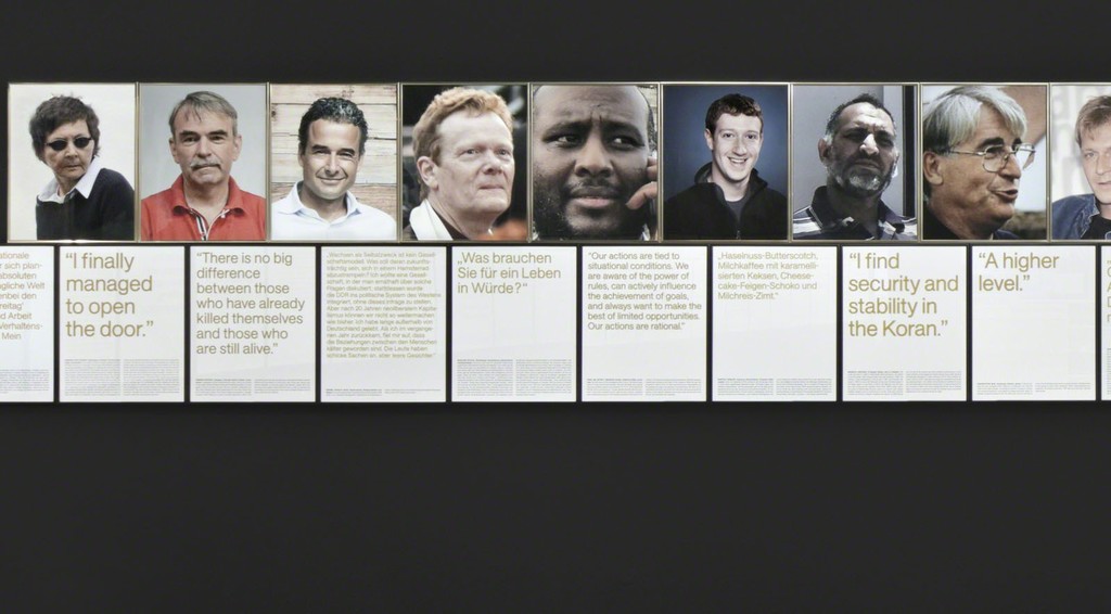 Sven Johne, Anomalies of the Early 21st Century / Some Case Studies, 2015, 66 short stories and corresponding jpgs from the internet, archival pigment print, screen print on glass each 50 x 40 cm, framed; installation variable, ed. 1+1 a.p, detail Sven Johne, Anomalies of the Early 21st Century / Some Case Studies, 2015, 66 short stories and corresponding jpgs from the internet, archival pigment print, screen print on glass each 50 x 40 cm, framed; installation variable, ed. 1+1 a.p, detail