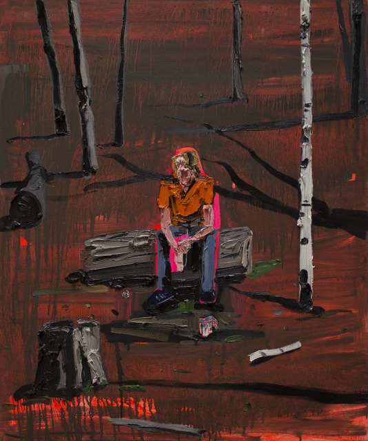 Kim Dorland, ‘NEW FATHER’, 2006, Painting, Oil and acrylic on canvas over wood panel, TWO x TWO